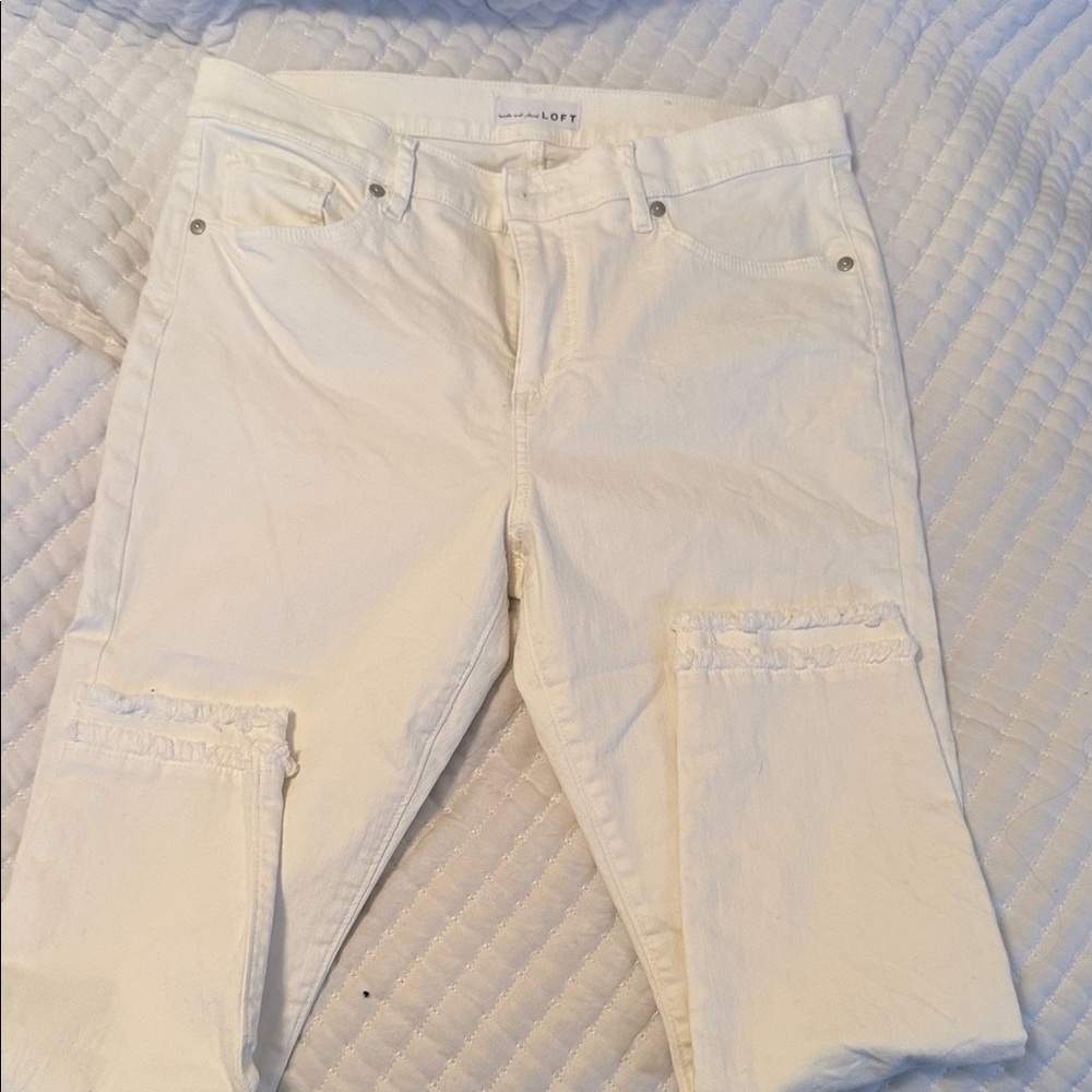 LOFT white Jeans